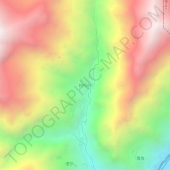 阿拉伯地形图、海拔、地势