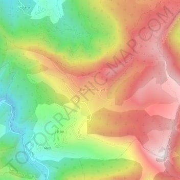 Rimon地形图、海拔、地势