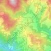 昆达山地形图、海拔、地势