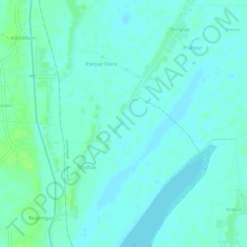 Dogachhi地形图、海拔、地势