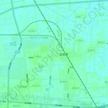路堂村地形图、海拔、地势