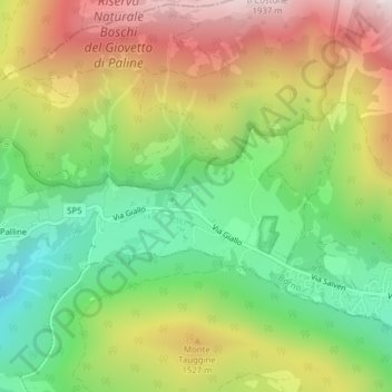 Paganini地形图、海拔、地势