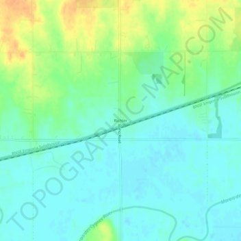 Richter地形图、海拔、地势
