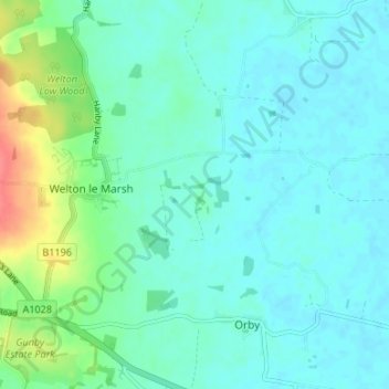 Boothby地形图、海拔、地势