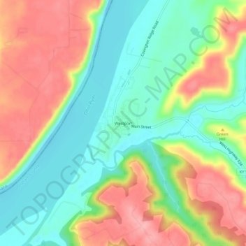 Westport地形图、海拔、地势