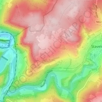 Ster地形图、海拔、地势