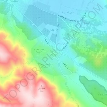 Siris地形图、海拔、地势