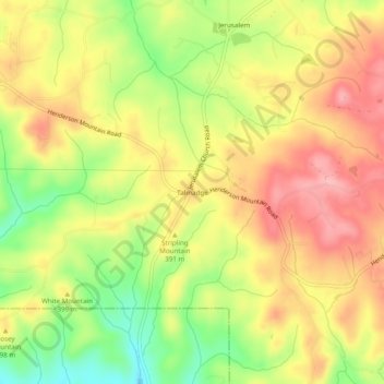 Talmadge地形图、海拔、地势