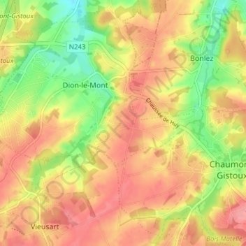 Grippelotte地形图、海拔、地势