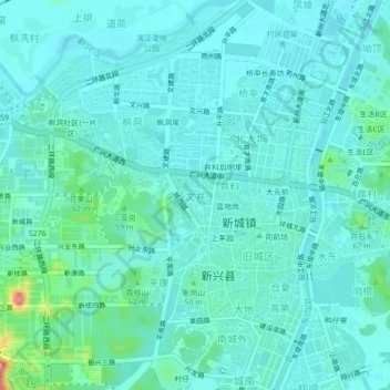 文井地形图、海拔、地势