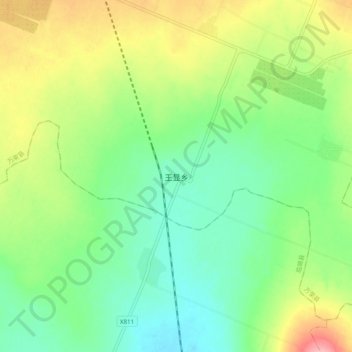 王显乡地形图、海拔、地势