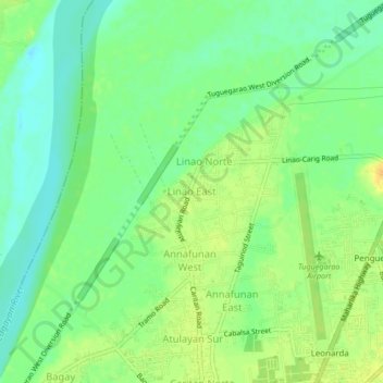 Linao East地形图、海拔、地势