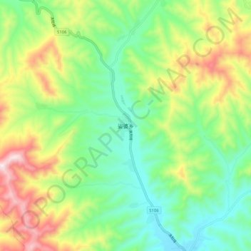 娑婆乡地形图、海拔、地势
