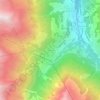 Grimentz地形图、海拔、地势