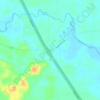 Luce地形图、海拔、地势