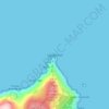 Cabo Ortegal地形图、海拔、地势