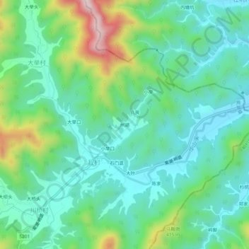 州湖地形图、海拔、地势