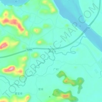居龙地形图、海拔、地势