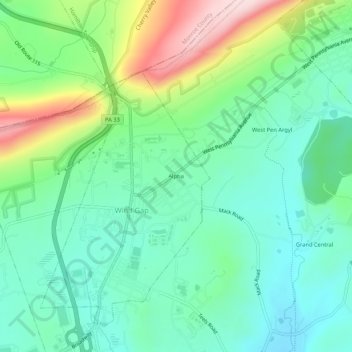 Alpha地形图、海拔、地势