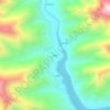 拉叉地形图、海拔、地势