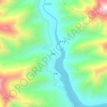 拉叉地形图、海拔、地势