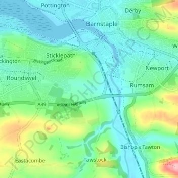 Lake地形图、海拔、地势