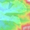 虎仔山地形图、海拔、地势