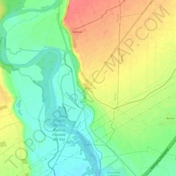 Rocca地形图、海拔、地势