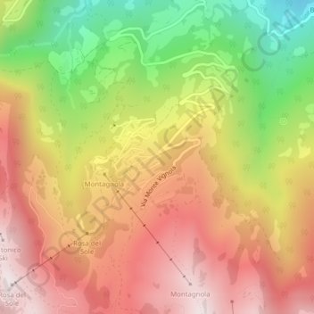 Polsa地形图、海拔、地势