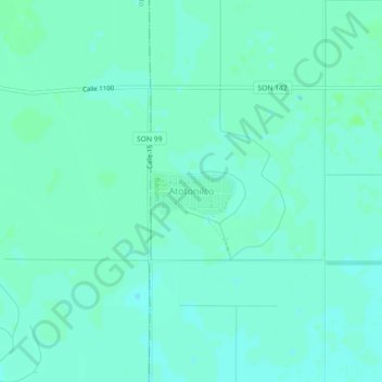 Atotonilco地形图、海拔、地势