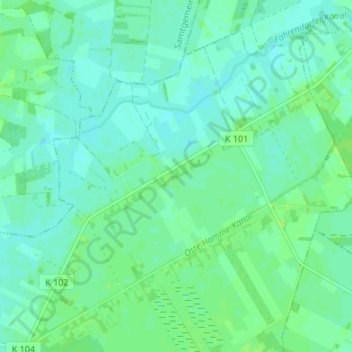 Fahrendorf地形图、海拔、地势