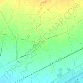 Beano地形图、海拔、地势