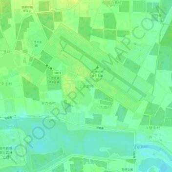 上东廓村地形图、海拔、地势
