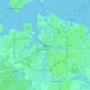Norfolk地形图、海拔、地势