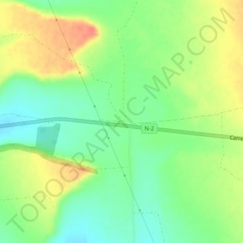Ventas del Rey地形图、海拔、地势