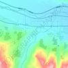 张家沟村地形图、海拔、地势