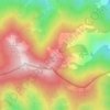 Manzanar地形图、海拔、地势