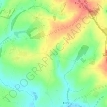 Michaelchurch地形图、海拔、地势
