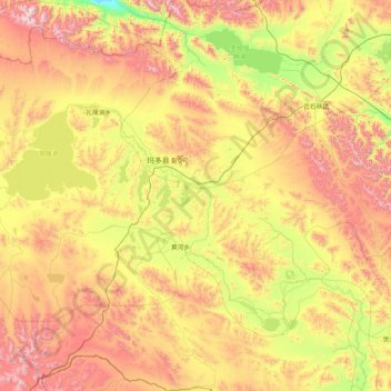 玛多县地形图、海拔、地势