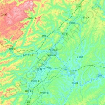 湘西州地形图、海拔、地势