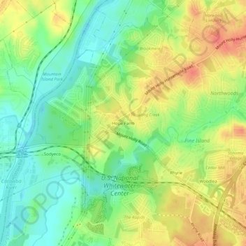 Hope Farm地形图、海拔、地势