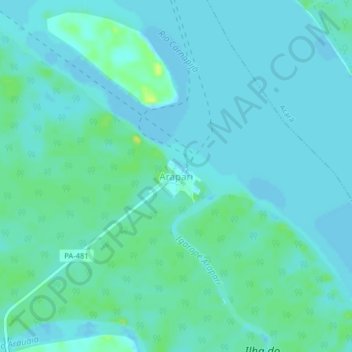 Arapari地形图、海拔、地势