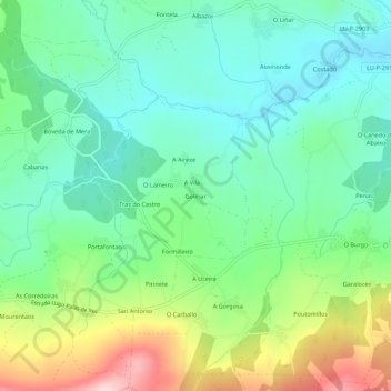 Golmar地形图、海拔、地势