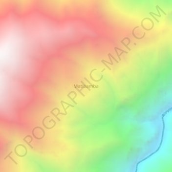 Matibamba地形图、海拔、地势