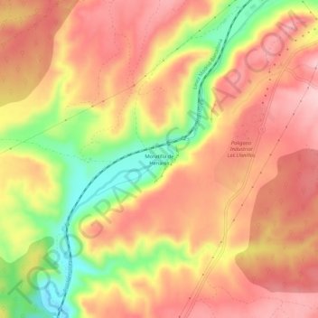 Moratilla de Henares地形图、海拔、地势