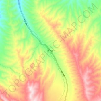 大河乡地形图、海拔、地势