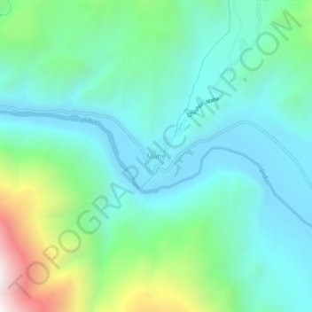 Mahe地形图、海拔、地势