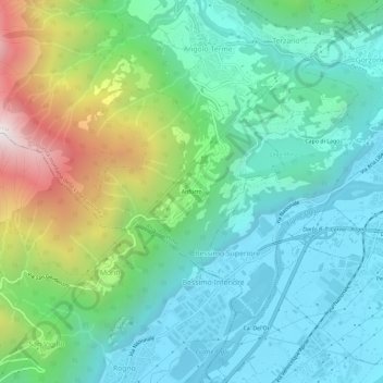 Anfurro地形图、海拔、地势