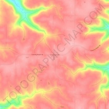 Conception地形图、海拔、地势