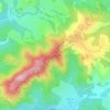 Puig Saiada地形图、海拔、地势